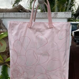 BVLGARI Parfums Light Pink Tote Bag